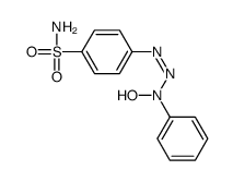 4-[(N-hydroxyanilino)diazenyl]benzenesulfonamide Structure