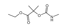 α-methylcarbamoyloxy-isobutyric acid ethyl ester Structure