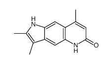 2,3,8-trimethyl-1,5-dihydropyrrolo[2,3-g]quinolin-6-one结构式