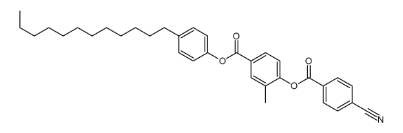(4-dodecylphenyl) 4-(4-cyanobenzoyl)oxy-3-methylbenzoate结构式
