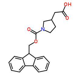 1-FMOC-3-PYRROLIDINEACETIC ACID structure