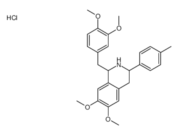 1-[(3,4-dimethoxyphenyl)methyl]-6,7-dimethoxy-3-(4-methylphenyl)-1,2,3,4-tetrahydroisoquinoline,hydrochloride Structure
