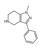 1-Methyl-3-phenyl-4,5,6,7-tetrahydro-1H-pyrazolo[4,3-c]pyridine结构式