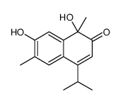 1,7-dihydroxy-1,6-dimethyl-4-propan-2-ylnaphthalen-2-one结构式