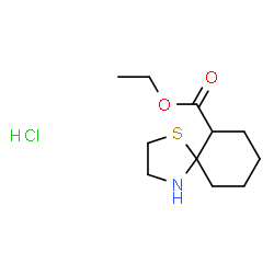 Ethyl 1-thia-4-azaspiro[4.5]decane-6-carboxylatehydrochloride Structure