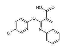 2-(4-chlorophenoxy)quinoline-3-carboxylic acid Structure