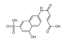4-[(5-hydroxy-7-sulfonaphthalen-2-yl)amino]-4-oxobut-2-enoic acid结构式