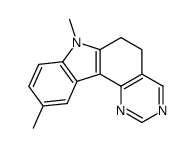 dihydro-5,6 dimethyl-7,10 pyrimidino<5,4-c>carbazole Structure