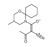 2-diazonio-1-(3-methyl-1-oxa-5-azaspiro[5.5]undecan-5-yl)-3-oxobut-1-en-1-olate结构式