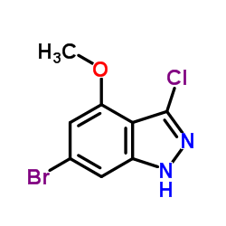 6-Bromo-3-chloro-4-methoxy-1H-indazole图片