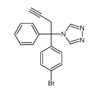 4-[1-(4-bromophenyl)-1-phenylbut-3-ynyl]-1,2,4-triazole Structure
