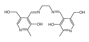 N,N′-ethylenebis-(pyridoxylideneiminato) Structure