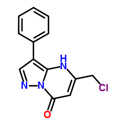 5-(Chloromethyl)-3-phenylpyrazolo[1,5-a]pyrimidin-7(4H)-one structure