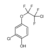 2-chloro-4-(2-chloro-1,1,2,2-tetrafluoroethoxy)phenol结构式
