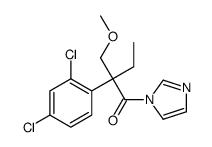 2-(2,4-dichlorophenyl)-1-imidazol-1-yl-2-(methoxymethyl)butan-1-one结构式