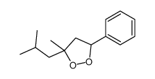 3-methyl-3-(2-methylpropyl)-5-phenyldioxolane结构式