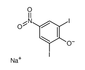 sodium,2,6-diiodo-4-nitrophenolate结构式