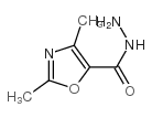 5-Oxazolecarboxylic acid,2,4-dimethyl-,hydrazide Structure