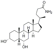 Cholan-24-aMide, 3,6-dihydroxy-, (3a,5b,6a)-结构式