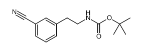 Carbamic acid, N-[2-(3-cyanophenyl)ethyl]-, 1,1-dimethylethyl ester Structure