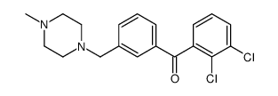 2,3-DICHLORO-3'-(4-METHYLPIPERAZINOMETHYL) BENZOPHENONE Structure