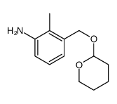 2-methyl-3-(oxan-2-yloxymethyl)aniline结构式