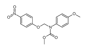 methyl (4-methoxyphenyl)((4-nitrophenoxy)methyl)carbamate结构式
