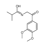 N-[2-(3,4-dimethoxyphenyl)-2-oxoethyl]-2-methylpropanamide结构式