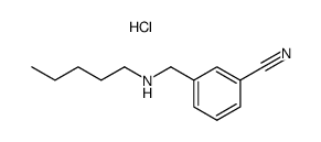 3-Pentylaminomethyl-benzonitrile; hydrochloride结构式