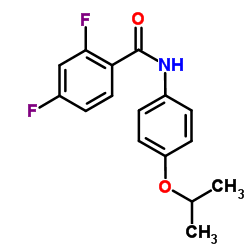 2,4-Difluoro-N-(4-isopropoxyphenyl)benzamide结构式