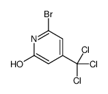 6-bromo-4-(trichloromethyl)-1H-pyridin-2-one结构式