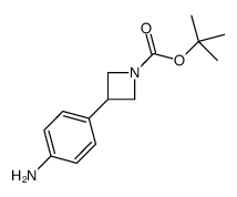 3-(4-氨基苯基)氮杂环丁烷-1-羧酸叔丁酯结构式
