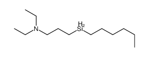 N,N-diethyl-3-hexylsilylpropan-1-amine Structure