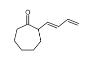 (E)-2-(buta-1,3-dien-1-yl)cycloheptan-1-one Structure