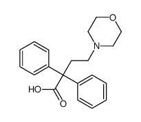 4-morpholin-4-yl-2,2-diphenylbutanoic acid Structure