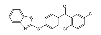 [4-(1,3-benzothiazol-2-ylsulfanyl)phenyl]-(2,5-dichlorophenyl)methanone Structure