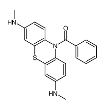 [3,7-bis(methylamino)phenothiazin-10-yl]-phenylmethanone结构式
