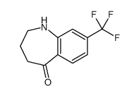 8-(trifluoromethyl)-1,2,3,4-tetrahydro-1-benzazepin-5-one结构式