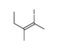 2-iodo-3-methylpent-2-ene Structure