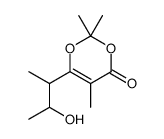 6-(3-hydroxybutan-2-yl)-2,2,5-trimethyl-1,3-dioxin-4-one Structure