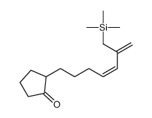 2-[6-(trimethylsilylmethyl)hepta-4,6-dienyl]cyclopentan-1-one结构式