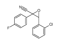 (2R,3R)-3-(2-chlorophenyl)-2-(4-fluorophenyl)oxirane-2-carbonitrile结构式