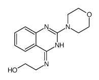 2-[(2-morpholin-4-ylquinazolin-4-yl)amino]ethanol Structure