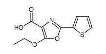 4-Oxazolecarboxylic acid, 5-ethoxy-2-(2-thienyl)结构式