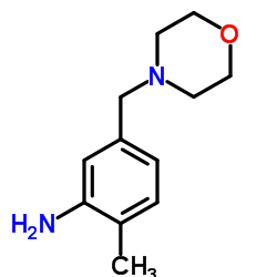 2-Methyl-5-(morpholin-4-ylmethyl)aniline Structure