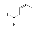 5,5-difluoropent-2-ene结构式