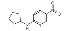 N-cyclopentyl-5-nitropyridin-2-amine结构式