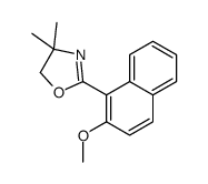 2-(2-methoxynaphthalen-1-yl)-4,4-dimethyl-5H-1,3-oxazole结构式
