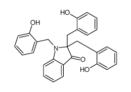 1,2,2-tris[(2-hydroxyphenyl)methyl]indol-3-one Structure