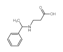 3-(1-phenylethylamino)propanoic acid structure